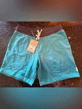 NWT Chubbies Men’s Turquoise 7” Lounge Shorts with Gray Waistband Size S